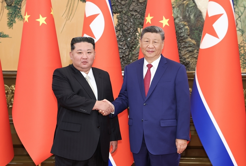 習近平同朝鮮勞動黨總書記、國務委員長金正恩舉行會談